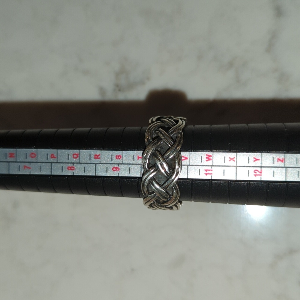 Silver Braided Ring - image 1